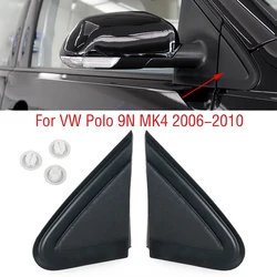 6Q0853273A 6Q0853274A Car Wing Door Side Rearview Mirror Triangle Trim Cover Molding Corner Panel For VW Polo 9N3 MK4 2006-2010
