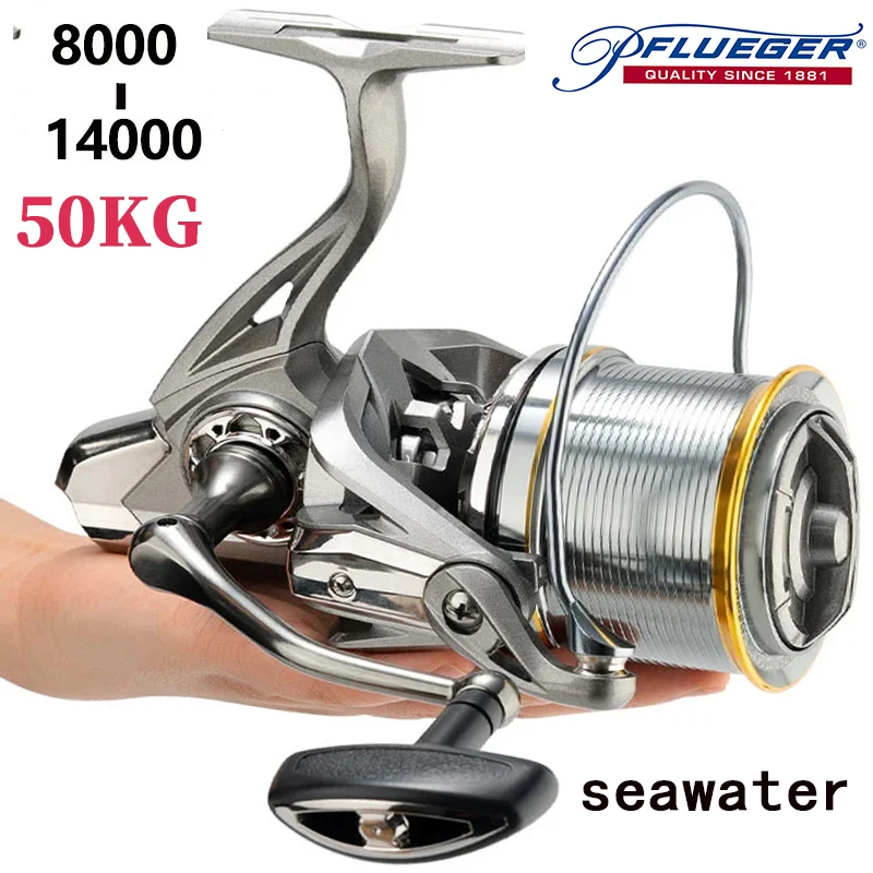 50kg大型スピニングリール-14000maxドラグ-深海釣り-高速静音-防錆-プルーガー