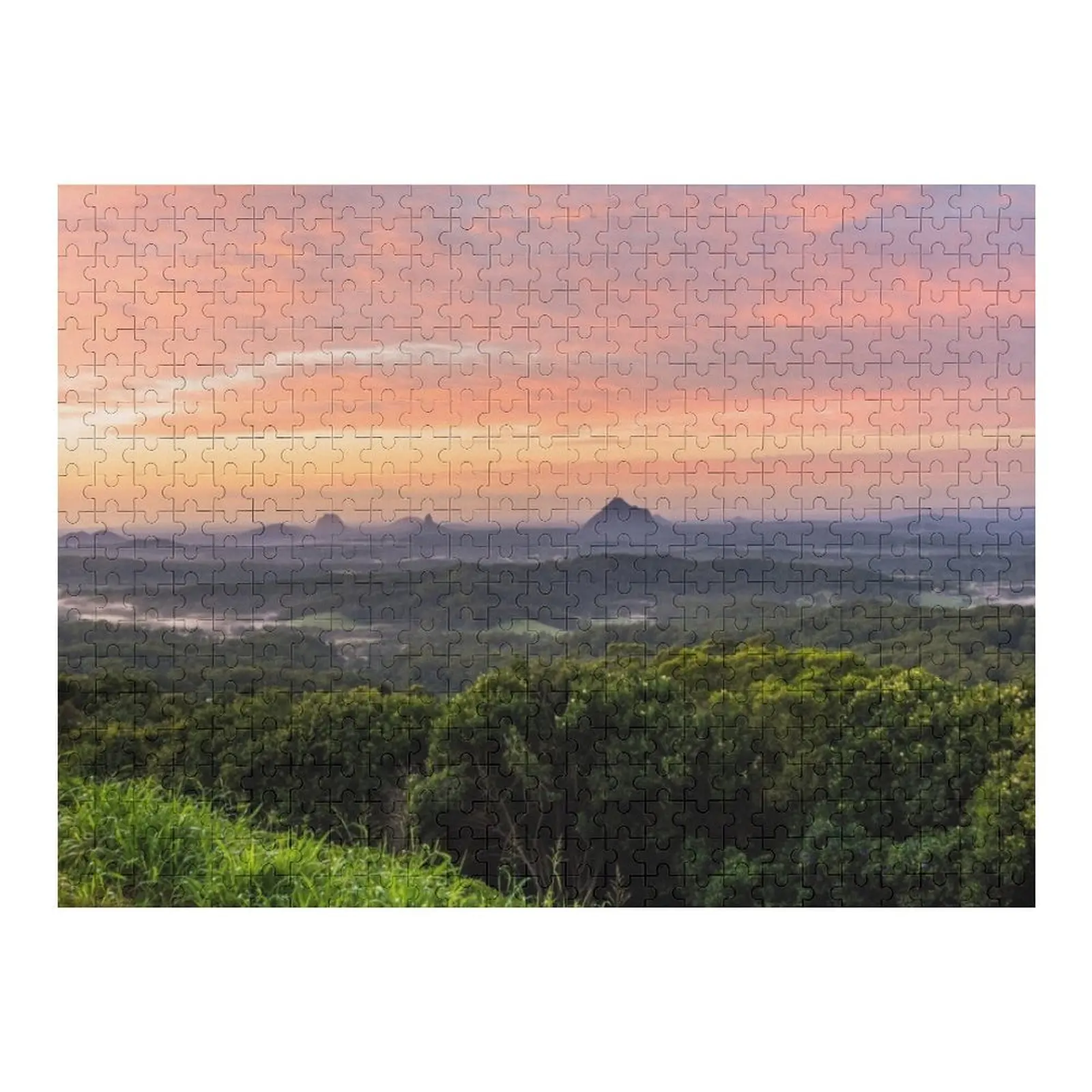 

Mountains at Sunrise Jigsaw Puzzle Customized Kids Gift Customized Gifts For Kids Wooden Name Puzzle