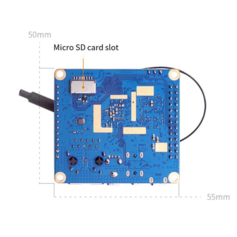 For Orange Pi Zero 3 Development Board 4GB RAM H618 Wifi5+BT 5.0 Gigabit LAN For Android 12 Debian12 Ubuntu22.04 Durable EU Plug