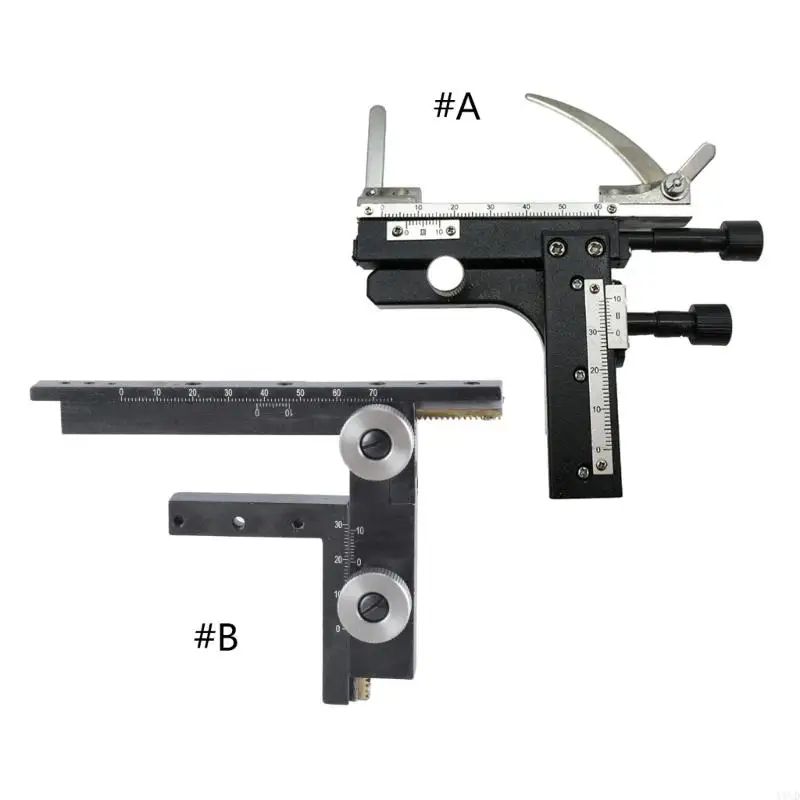 Microscope Movable Caliper, High-precisions Movable Ruler Mechanical Stage for Microscope to Move The Slices