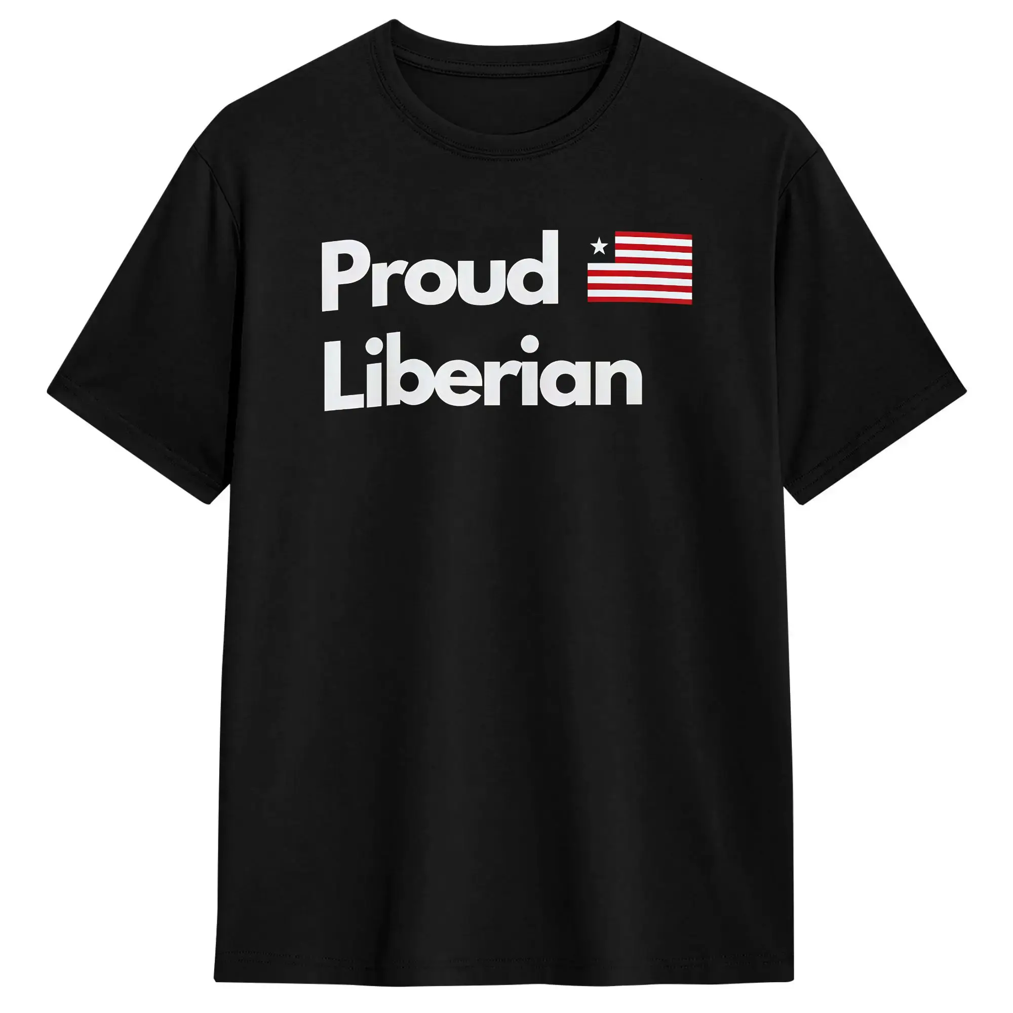 Liberia Independence Day Men's T Shirts Proud Liberian Novelty Tees Short Sleeve Crewneck T-Shirt Cotton Gift Idea Clothes