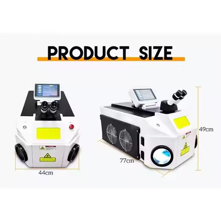 آلة لحام المجوهرات الصغيرة المحمولة 200 واط آلة لحام الليزر للذهب