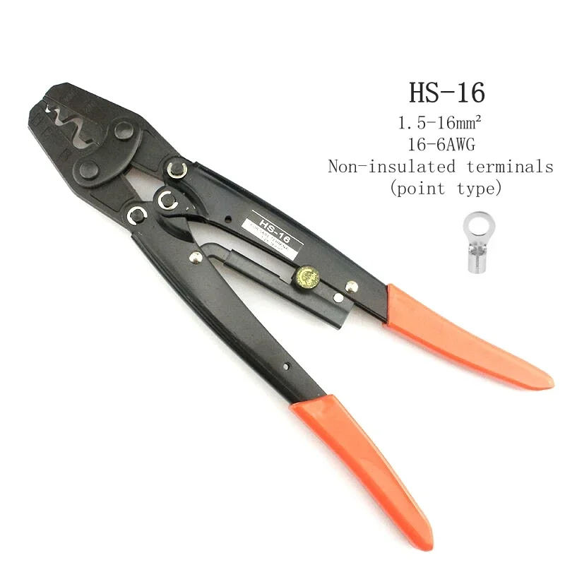 HS-16 HS-14 HS-8 HX-10 HX-16 Japanese Style Crimping Plier For Ratchet Non-insulated Terminal Crimping Tools