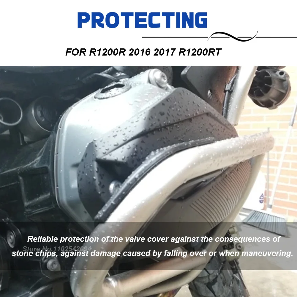 For BMW R1200 R RT Motorcycle Cylinder Head Guards Engine Falling Valve Protect Cover For R1200GS ADV 2014-2017 Fall Protection