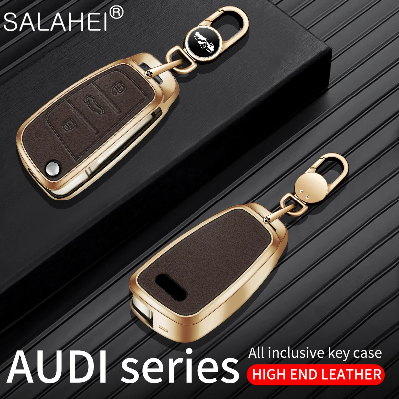 

Aluminum Alloy Car Remote Key Case Cover Shell Fob For Audi A1 A3 A4 8P 8L 8V A5 B6 B7 A6 A7 C5 C6 Q3 Q5 Q7 4F S3 S4 S6 RS3 TT