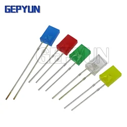 100pcs 2X3X4 square LED 234 red light emitting diode blue red green white yellow electronic DIY kit