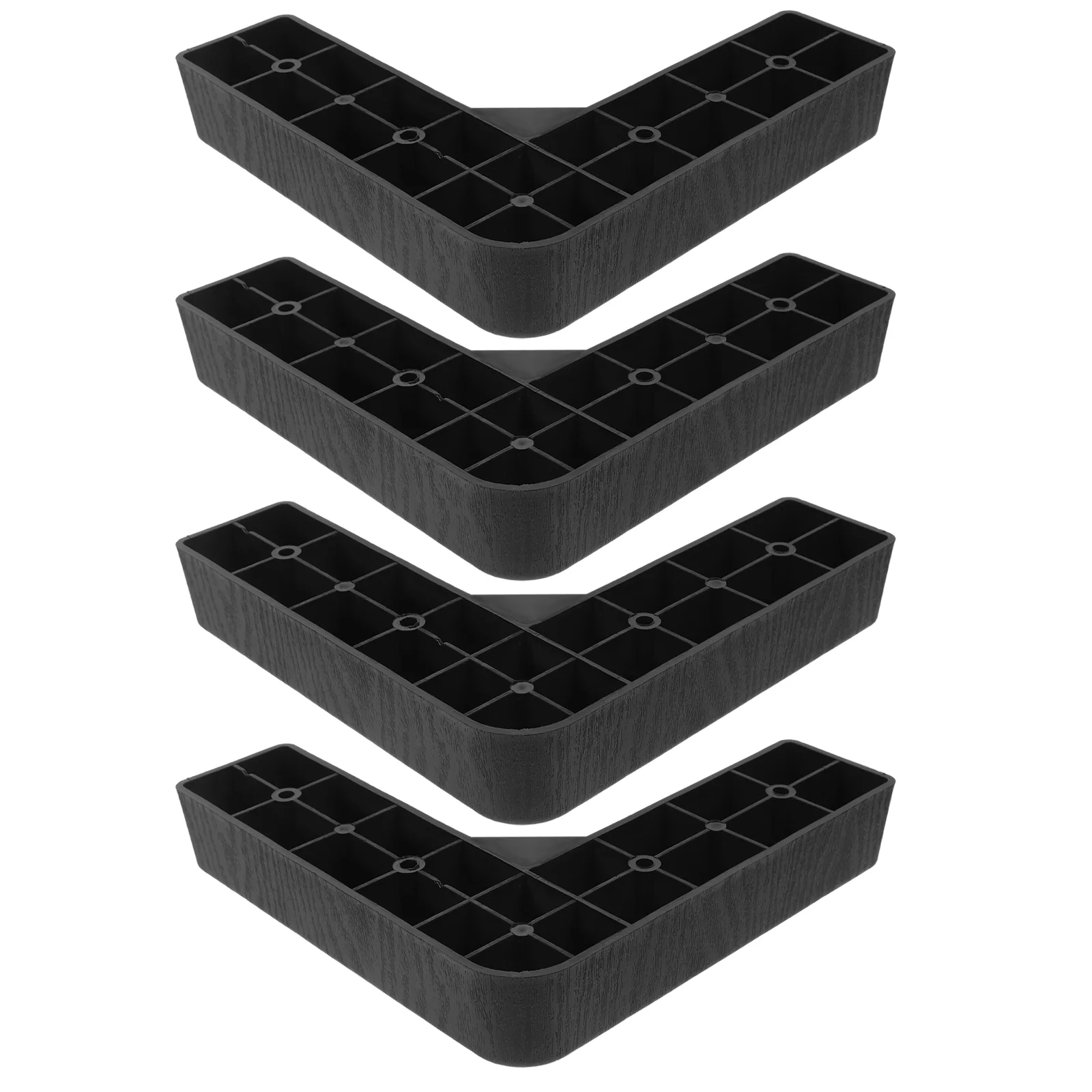 

4 Pcs Plastic Sofa Legs Dorm Bed Risers Desk Bedside Table Pads Chair Furniture