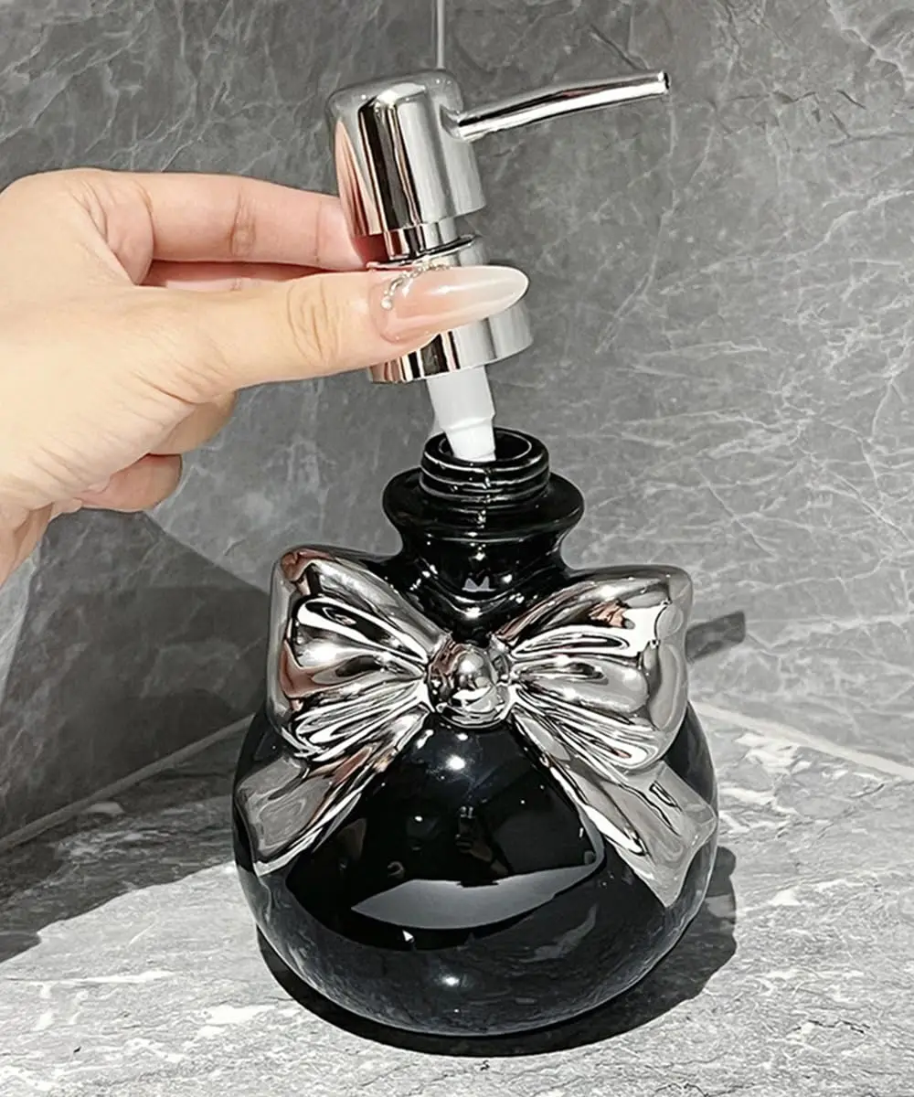 1 stks Hervulbare Zeepdispenser, Keramische Doucheflessen Cloud Druk Pomp Fles Dispenser Zeepdispenser voor Badkamer