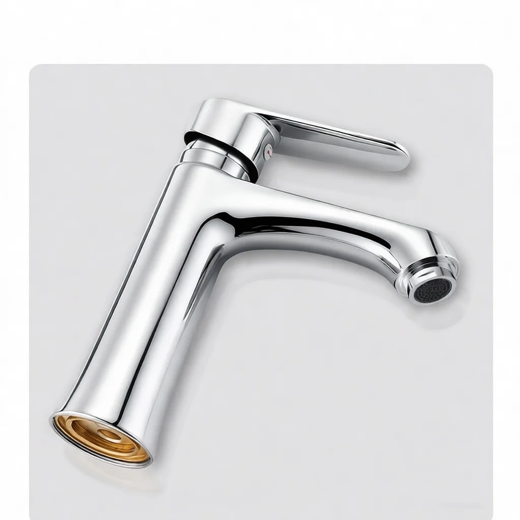 Elegant Bathroom Basin Faucet Modern Cold And Hot Water Mixer Tap Zinc Alloy Sink Washbasin Faucets Reliable Home Fixture