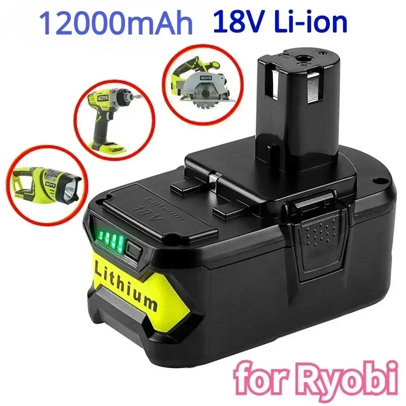 Batería de litio Ryobi Akku One + Plus, cargador de batería RB18L50, 6,0Ah, 9,0Ah, for P108, 18V