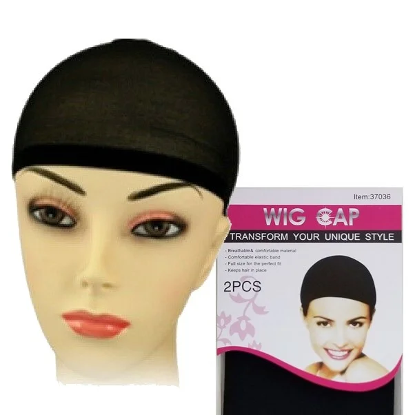 KIT 2 toca Cap para wig Touca fina para prender cabelos antes da peruca, full lace, front lance