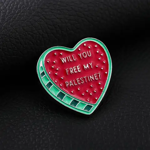 Härlig Emalj Vattenmelon Brosch Geometrisk Frukt Metall Hjärta Nål Män Kvinnor Söt Ryggsäck Vardagsliv Smycken Accessoarer Gåvor 10 best sales vattenmelonbrosch - №5