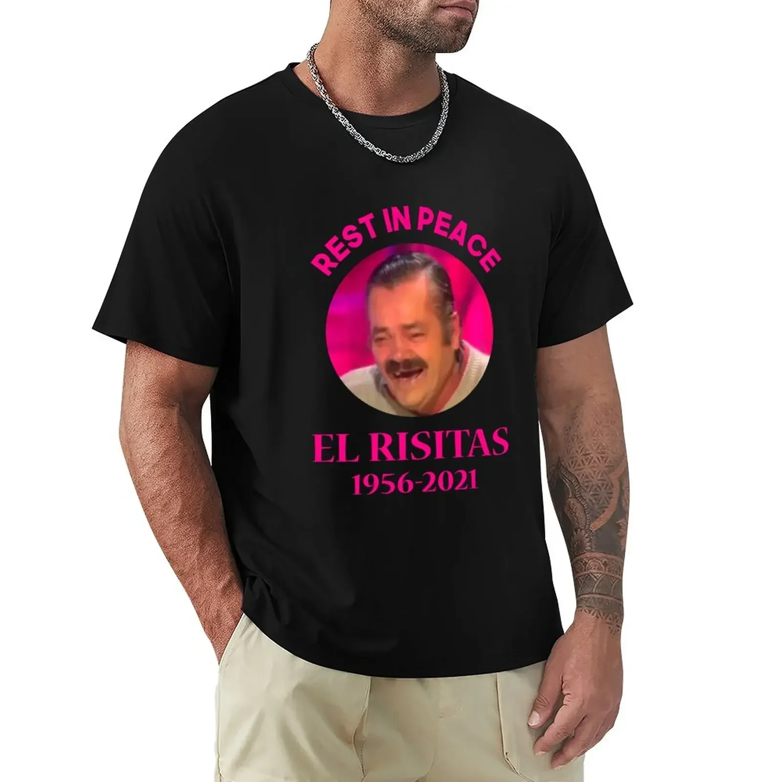 El Risitas, juan joya borja, Rip Risitas 2021 T-Shirt hippie clothes summer tops anime mens t shirts casual stylish