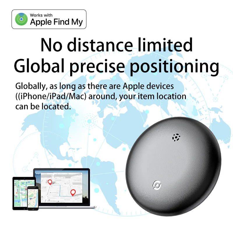 2PCS Smart Airtag Air Tag Wireless Tag For Apple Find My APP ITag Anti Lost GPS Tracker Tag Finder GPS Lost Tracker Pet Car Key