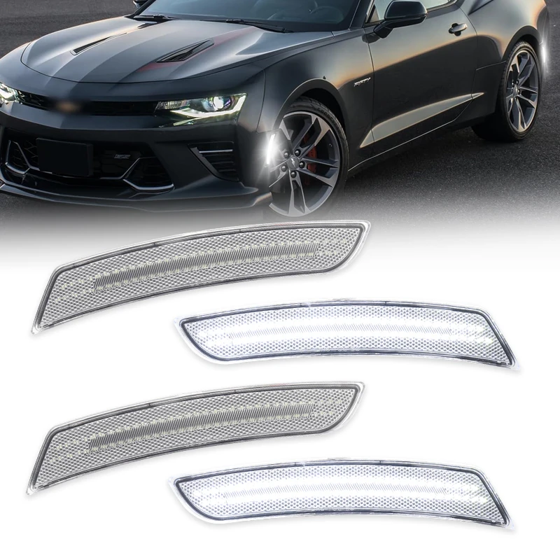Car LED Front Rear Fender Side Marker Lights Replacement Lamps For Chevrolet Camaro 2016-2023 For Cadillac CTS ATS OEM#2316918