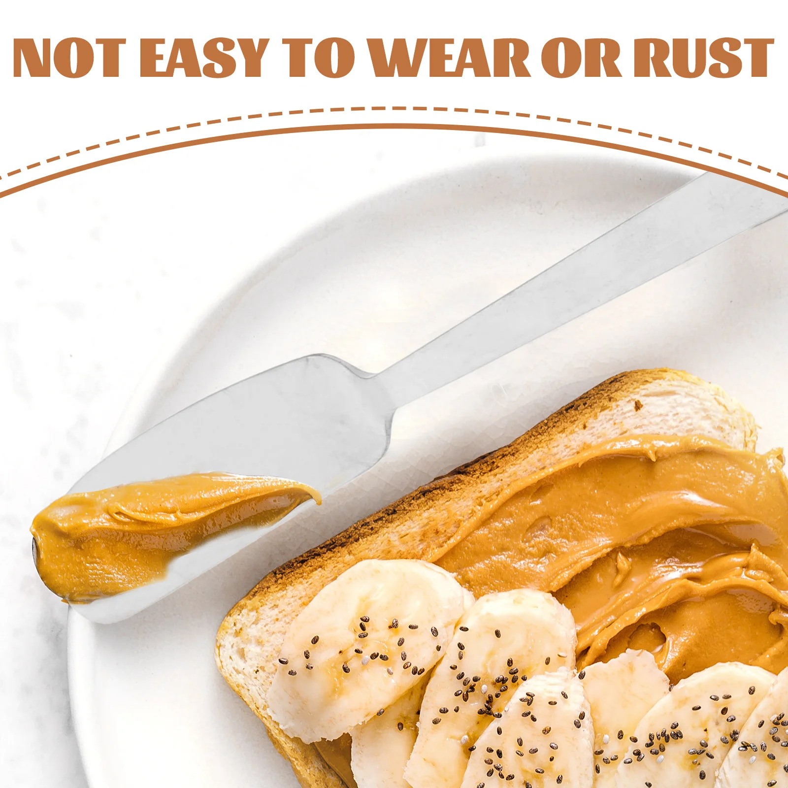 

1Set Cheese Butter Spreader Knives Kit Stainless Steel Safe Sturdy Practical Cooking Tool Charcuterie Accessories Multi-Function