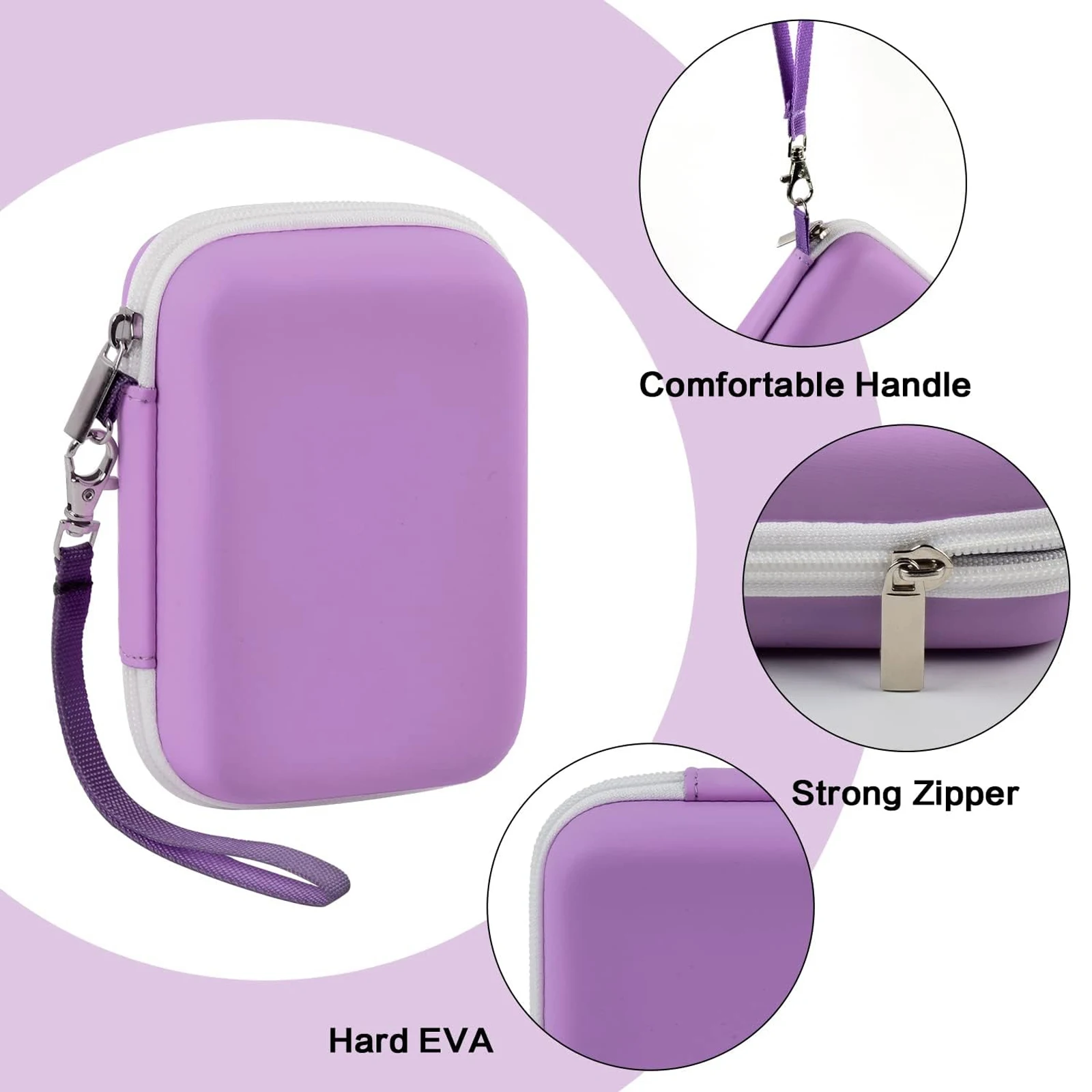 Case Compatible with HP Sprocket Portable 2x3/ Select 2.3x3.4/ 2nd Edition Printer, Travel Carrying Organizer Holder (CASE ONLY)