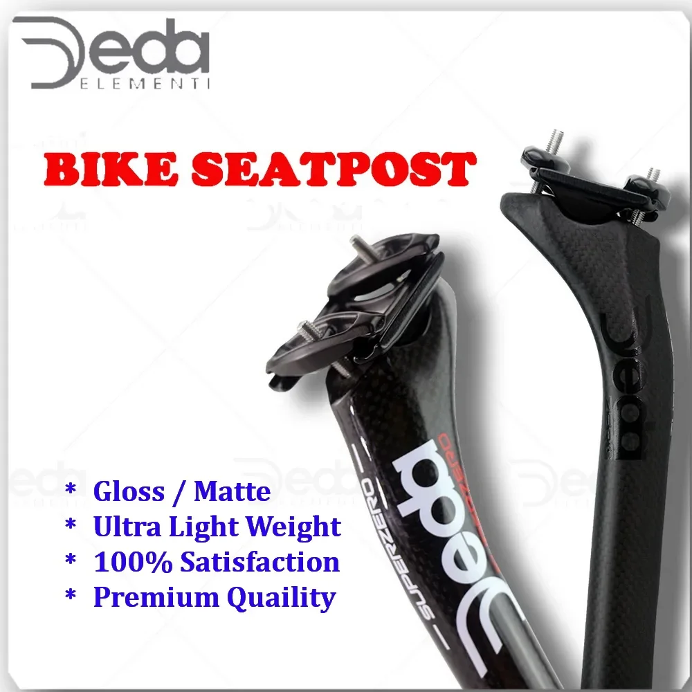 

DEDA Full Carbon Super Zero Seatpost 20Degrees Black Matte Road/MTB Seat Tube Bicycle Part