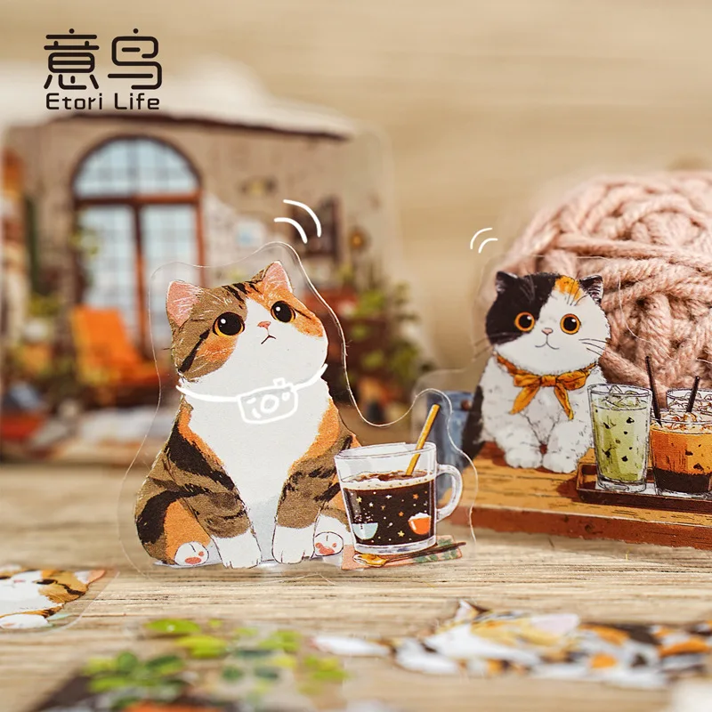 

15pcs/lot Kawaii Stationery Stickers Meow Meow's Daily Life Diary Planner Decorative Mobile Stickers Scrapbooking Craft Stickers
