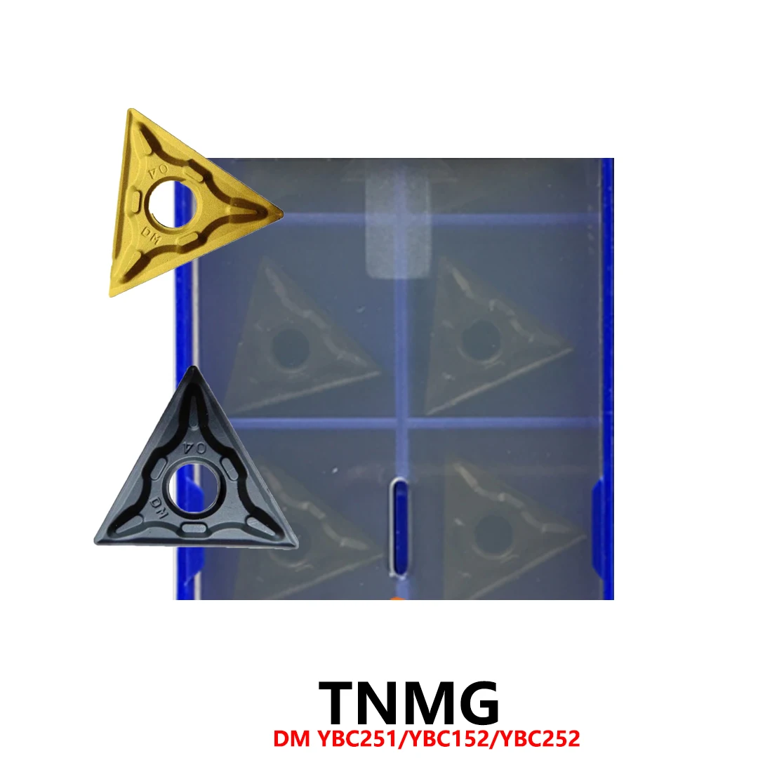 

TNMG160404 TNMG160408 TNMG160412 DM YBC251 YBC152 YBC252 YBD252 Оригинальные твердосплавные вставки Инструменты с ЧПУ TNMG 160404 160408 160412