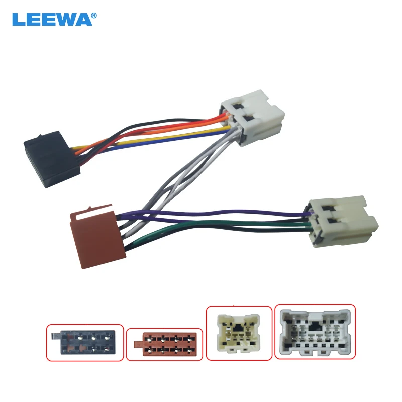 

LEEWA Car Stereo Conversion Plug Wire Adapter For Nissan ISO CD Radio Wiring Harness Original Head Units Cable #CA6323