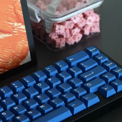 121 Keys Classic Blue Keyboard Keycaps Double Shot ABS Keycaps Cherry Profile for Gateron MX Switches Mechanical Gamer Keyboard