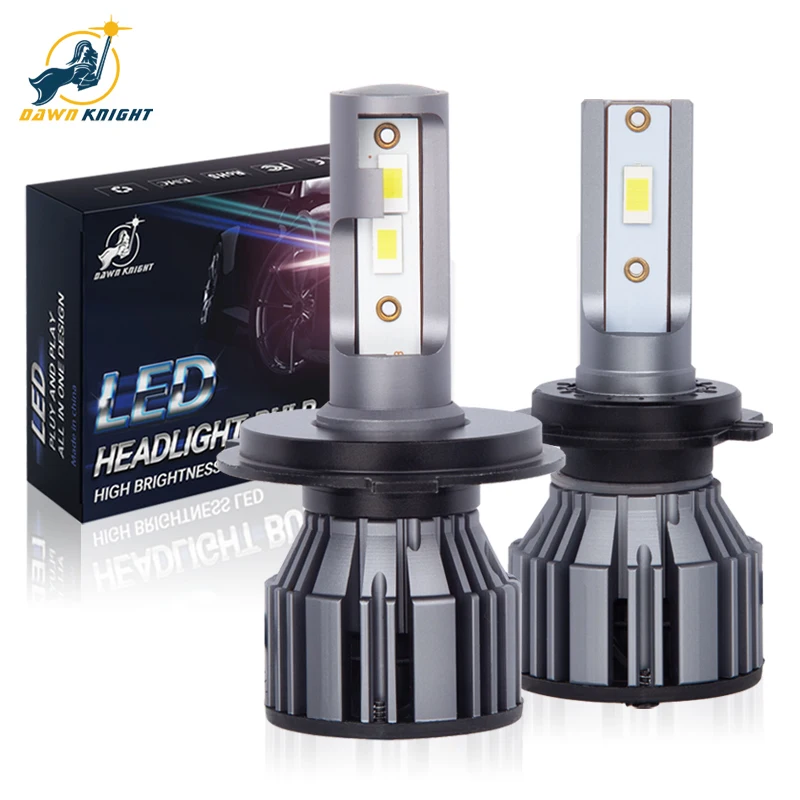 DAWNKNIGHT-faro Led para coche, Bombilla CSP 9005 K antiniebla 9006 K 12V, F41 H4 H7 H1 H11 9012 HB3 4300 HB4 6000, 2 unidades