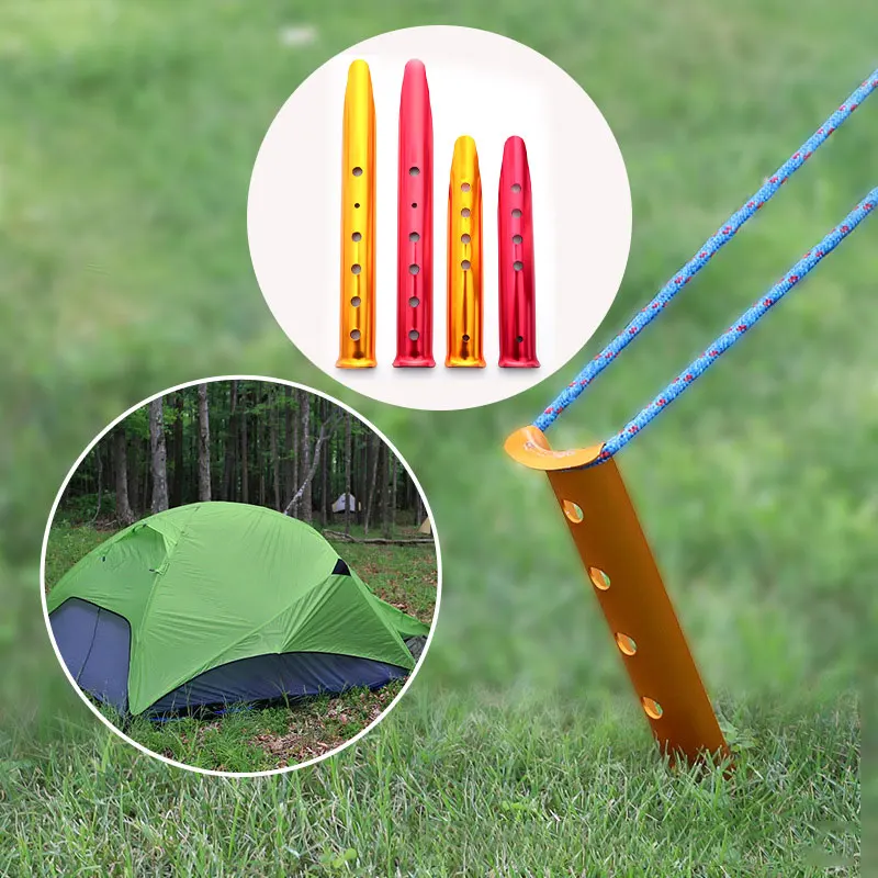 23/31cm  Aluminum U-Shaped Tent Nail Tent Stakes Snow Peg Sand Peg for Outdoor Camping Hiking Beach Tent Accessories