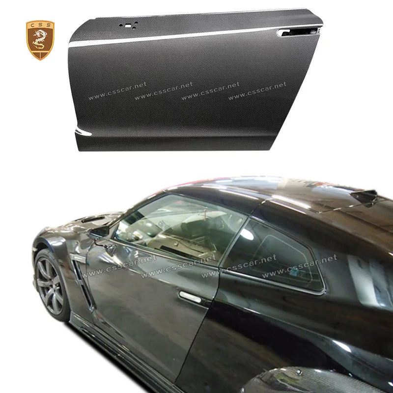 

2 шт. крышка дверной панели автомобиля для NISSAN GTR OEM стиль сухое углеродное волокно сменные защитные дверные аксессуары