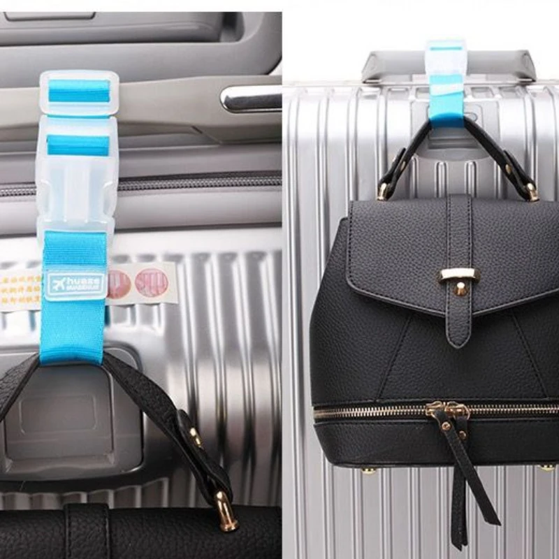 Travel Fixed Strap Luggage Bag Hanging Buckle Portable Luggage Binding Strap Hanging Piece Luggage Clamp Holder Camping Gear