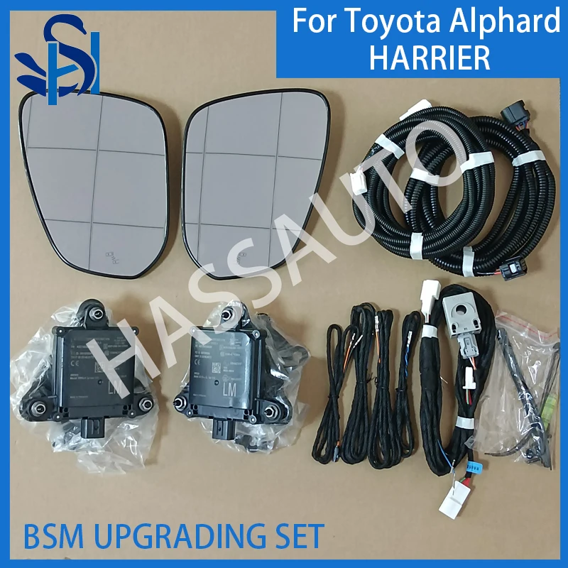 

For TOYOTA Alphard Harrier BSM RCTA Blind Spot Monitoring System Set Rearview Mirror Lane Change Assist Upgrading Module