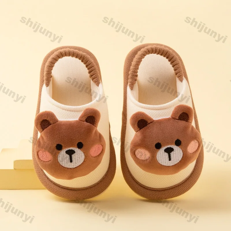 

Autumn Winter Children Slippers 2025 Fashion Comfortable Girls Soft Sole Indoor Home Shoes Cute Cartoon Non Slip Baby Slippers