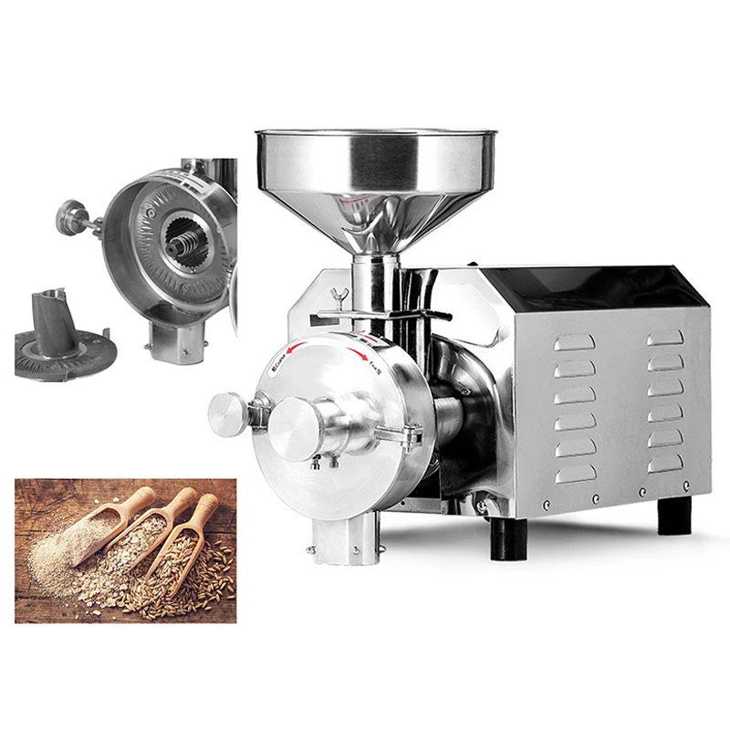 Commercial-Grade Ultra-Fine Milling Machine for Whole Grains and Cereals Chili Pepper & Sichuan Pepper Powder Mill Stainless