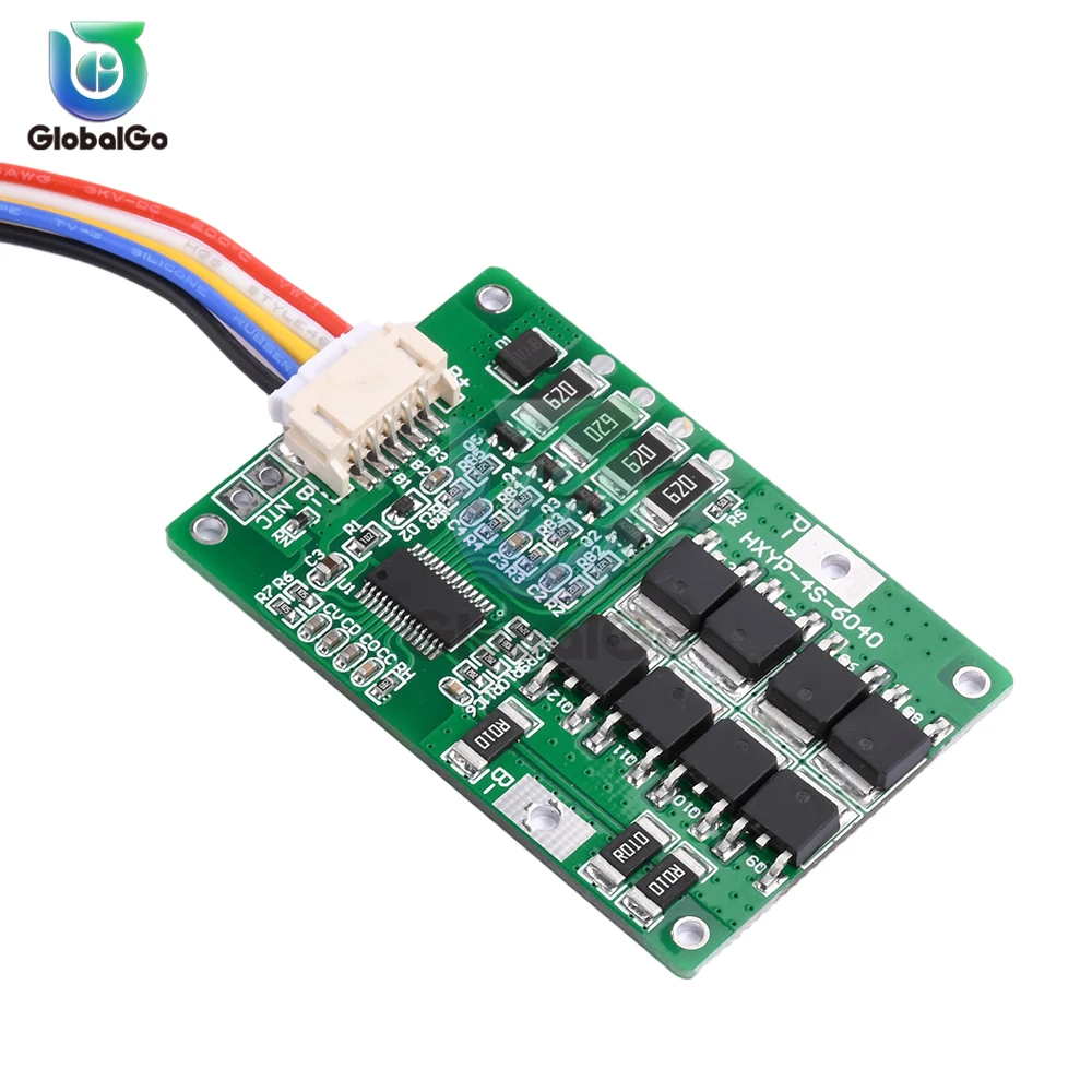 لوحة حماية BMS 4S 3.2V/3.7V بطارية ليثيوم فوسفات الحديد مع توازن لوحدة خلية محرك الحفر