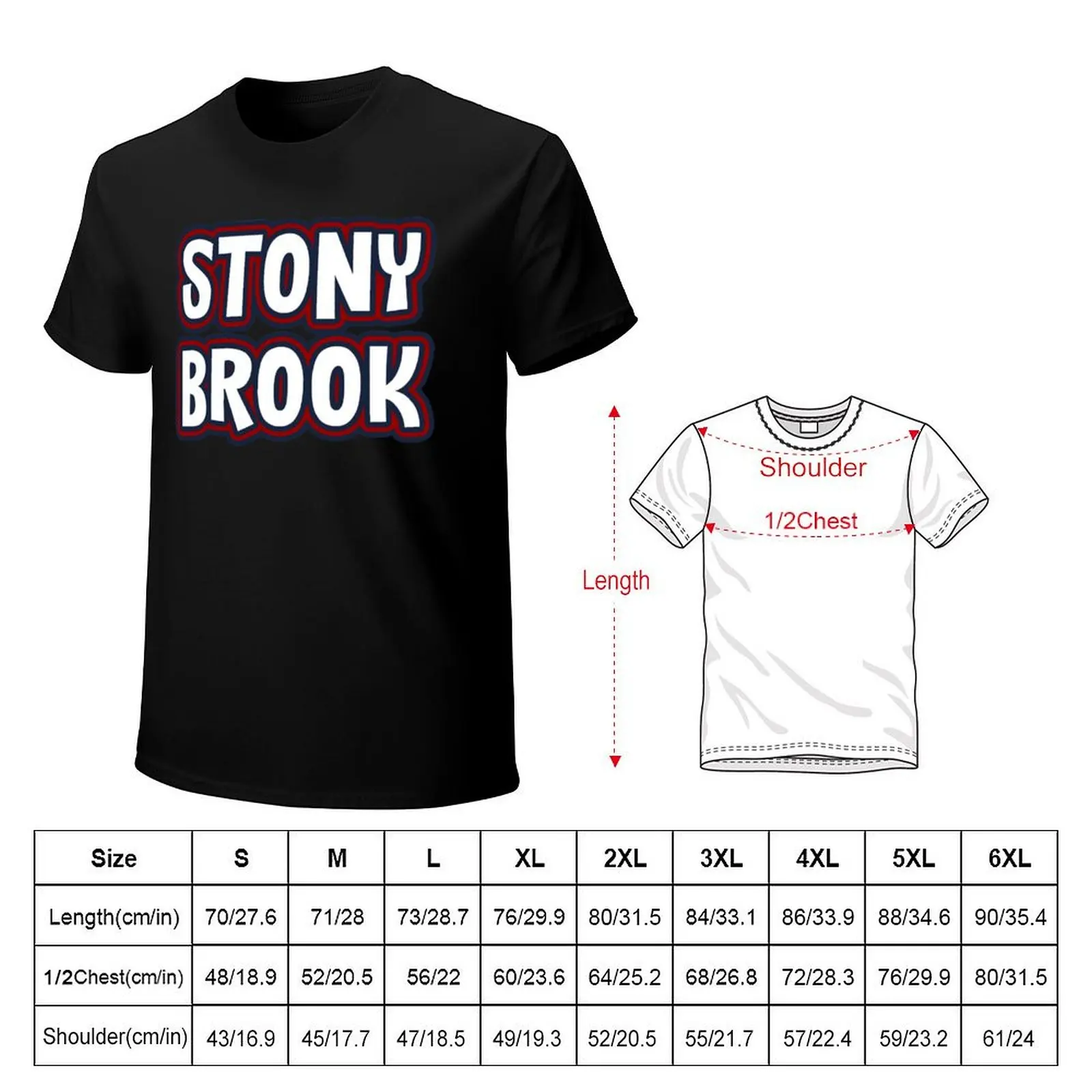 Stony Brook University T-Shirt Casual Simple Design Short Sleeve Shirt