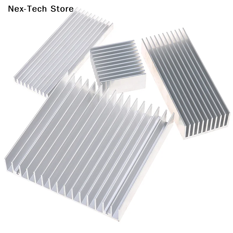 

[NT]1Pc Aluminum Alloy Silver Extruded Aluminum Heatsink For High Power LED IC Chip Cooler Radiator Heat Sink[NT]