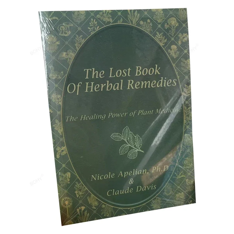 Книга из трав «The Lost Book of Herbal» для распространенных проблем, Книга в мягкой обложке на английском языке, цветные внутренние страницы