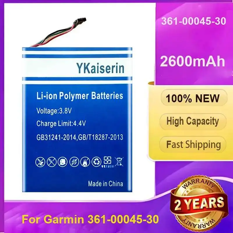 

For Garmin 361-00045-30 Battery Reliable Power 2600Mah Stable Supply