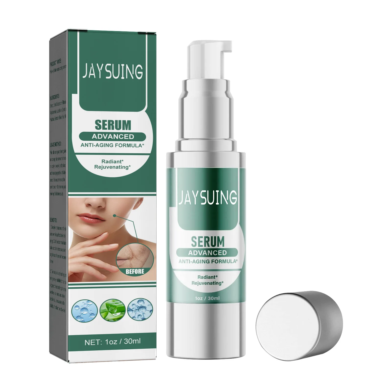 Neuankömmling Jaysuing Lighten Fine Lines Anti-Falten Deep Moisturizing Essence Hydrates and Firming Skin Face Essence