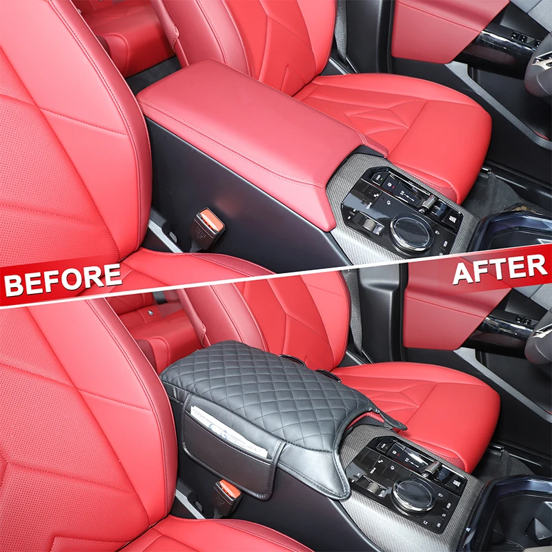 

For BMW X3 G45 2025+ Leather Armrest Box Pad Arm Rest Mat Car Interior Accessories