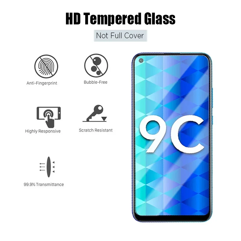 4 Buah Pelindung Layar untuk Honor 8X 9X 8A 9A 8C 9C 10i 20i 30i Kaca Pelindung Untuk Honor 10 20 30 50 Premium Pro Lite Glass