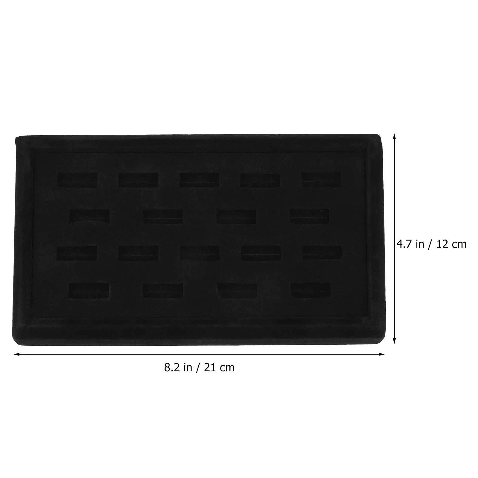 منظم عرض الحلقة، صينية مجوهرات مكونة من 18 فتحة، مادة ممتازة للاستخدام الآمن الذي يدوم طويلاً، حامل مجوهرات منظم المجوهرات #3