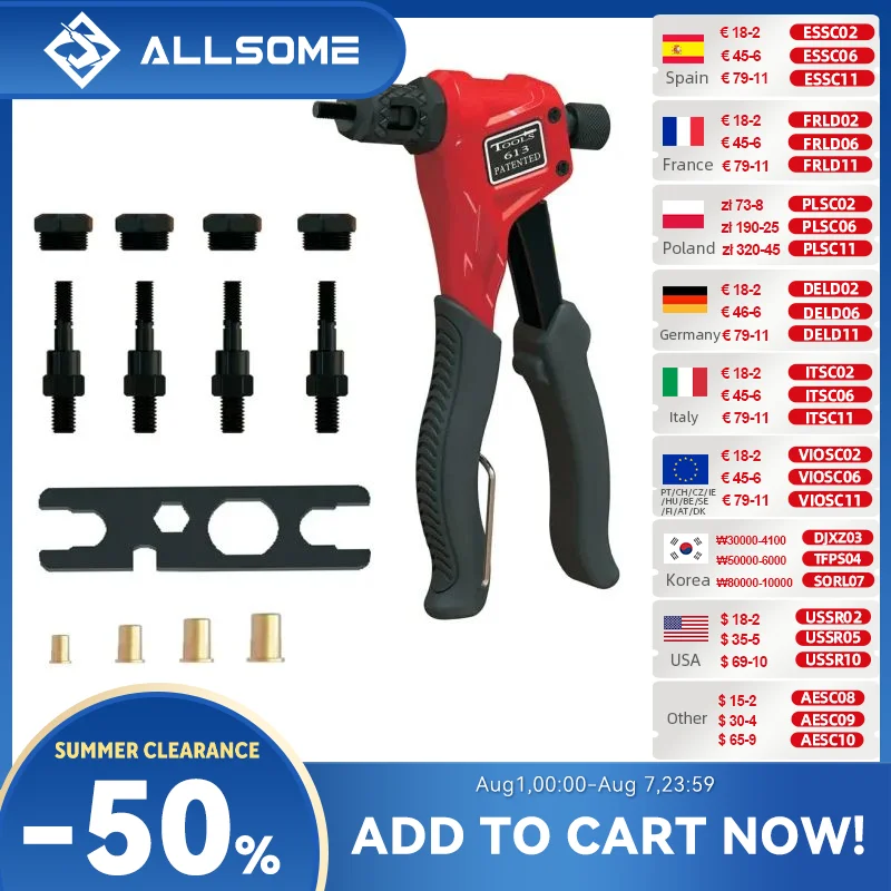 allsome-hand-rivet-nut-kit-with-4-pcs-mandrels-m3-m4-m5-m6-easily-handling-riveting-rivet-gun-kit-w-metric-nose-pieces