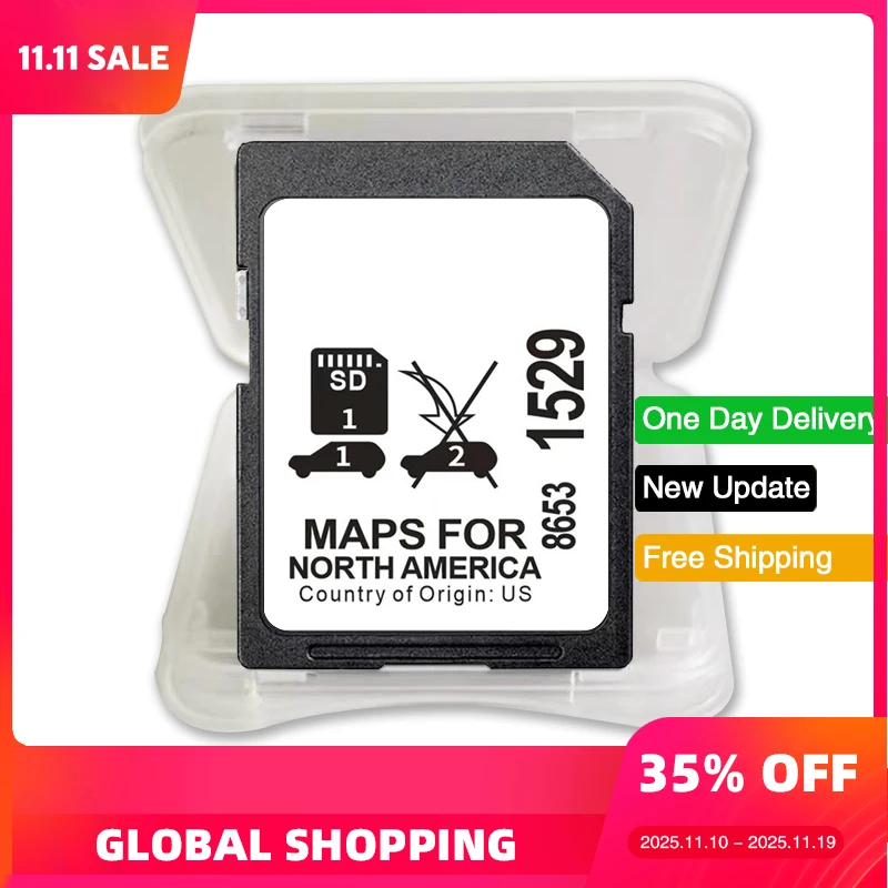 

Update Maps USA/CAN/MEX maps for Buick/Cadillac/Chevrolet/GMC Vehicle 2023 Navigation SD Card 32GB GPS for GM 8653-1529
