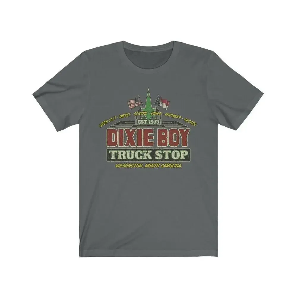 Dixie Boy Truck Stop 1986 Vintage Mens T-Shirt