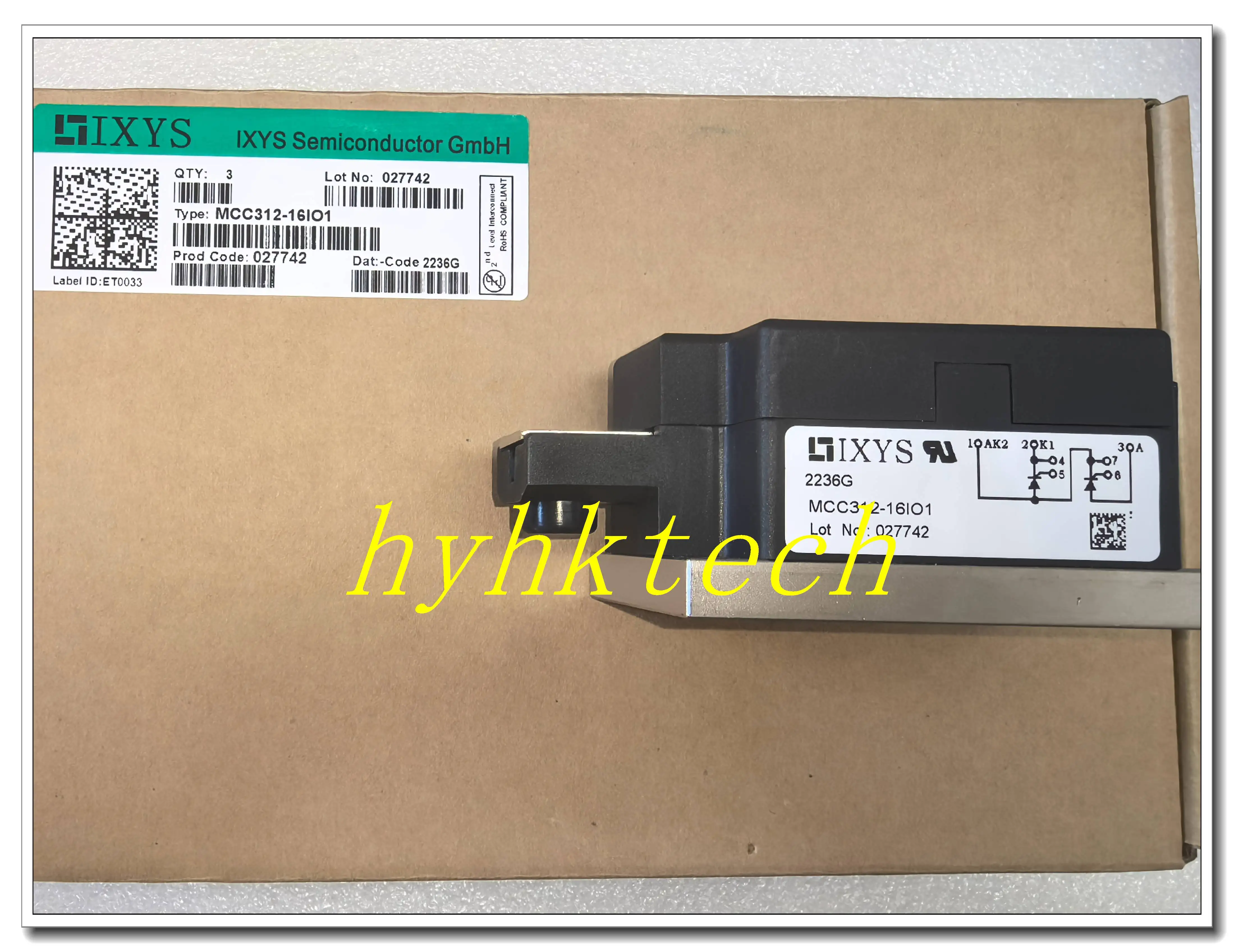 

Оригинальный модуль IGBT MCC312-16IO1, 100% протестирован перед отправкой