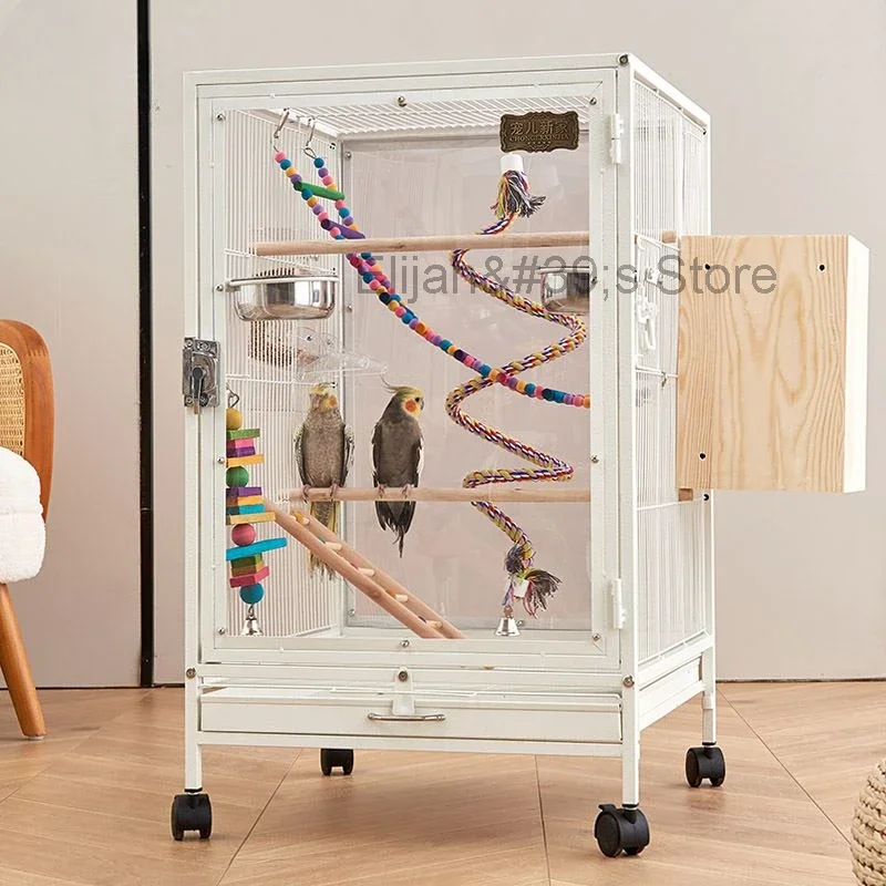 

Parrot Outdoor Bird Cage Hamster Playground Canary Parakeet Bird Cage Quail Pigeons Vogelkooi Accessoires Habitat Decorations