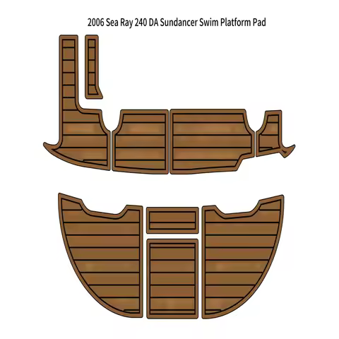 Swim Platform Pad Boat EVA Foam Teak Deck Floor For 2006 Sea Ray 240 DA Sundancer
