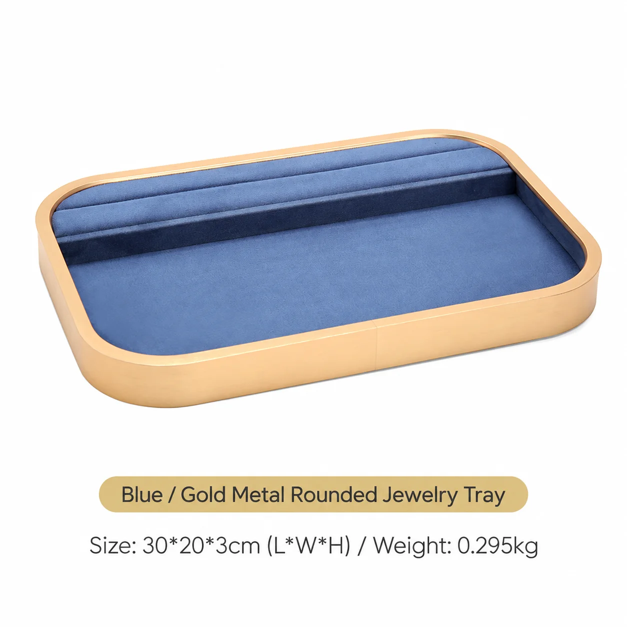 Pendant Display Tray Rounded Corner Metal Frame Jewelry Tray Ring Display Tray Metal Frame For Home Jewelry Storage Dressing